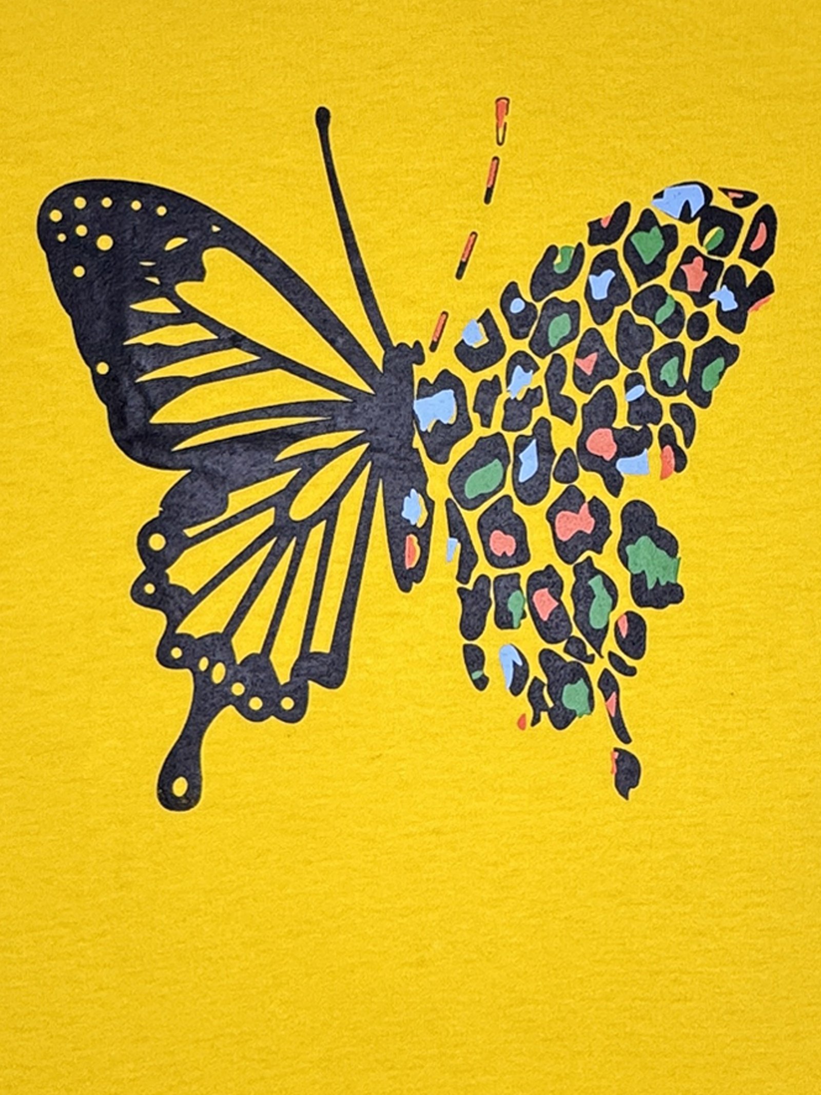 Yellow butterfly T-Shirt - Image 2