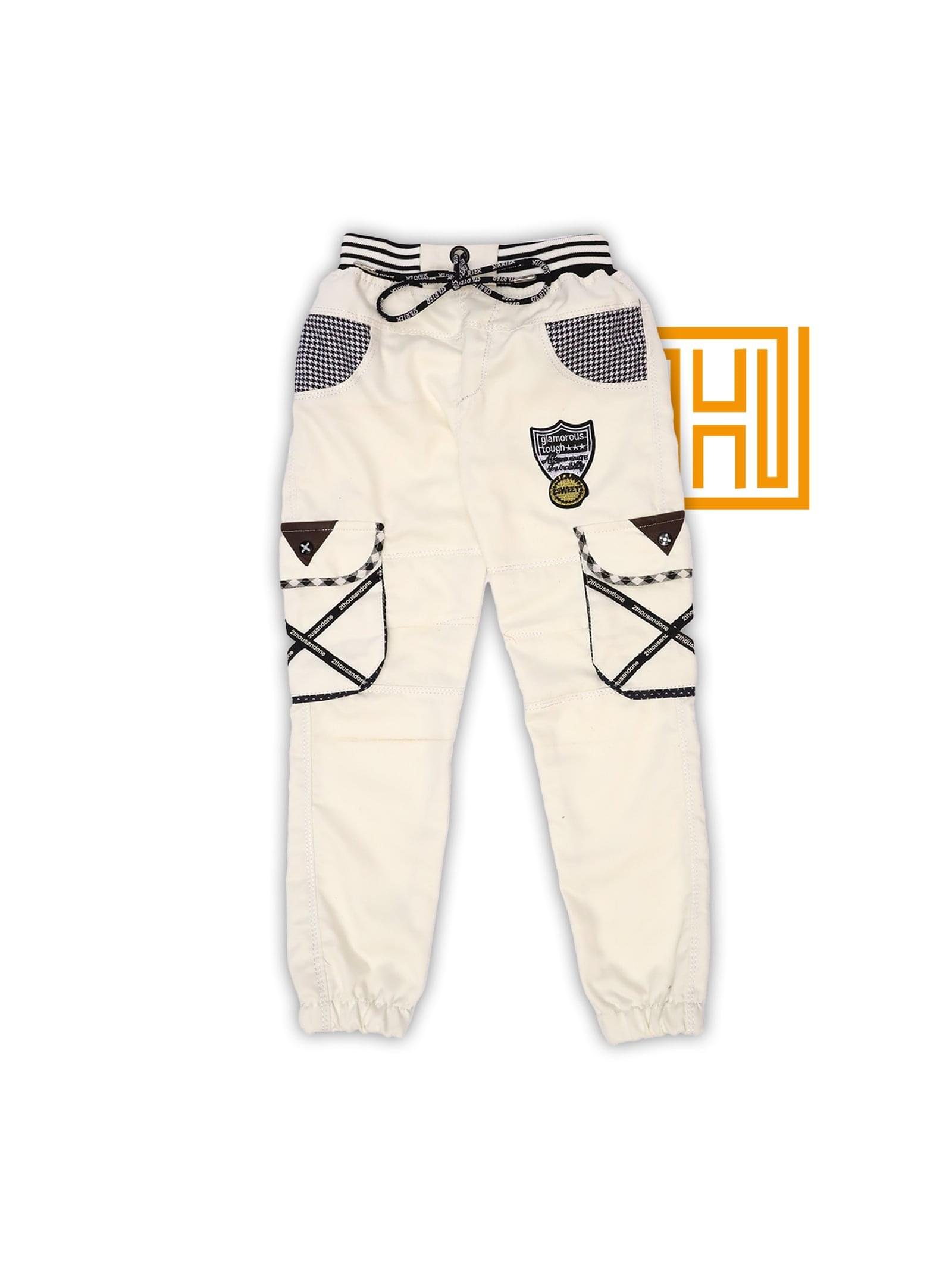 White Jogger Pant J01