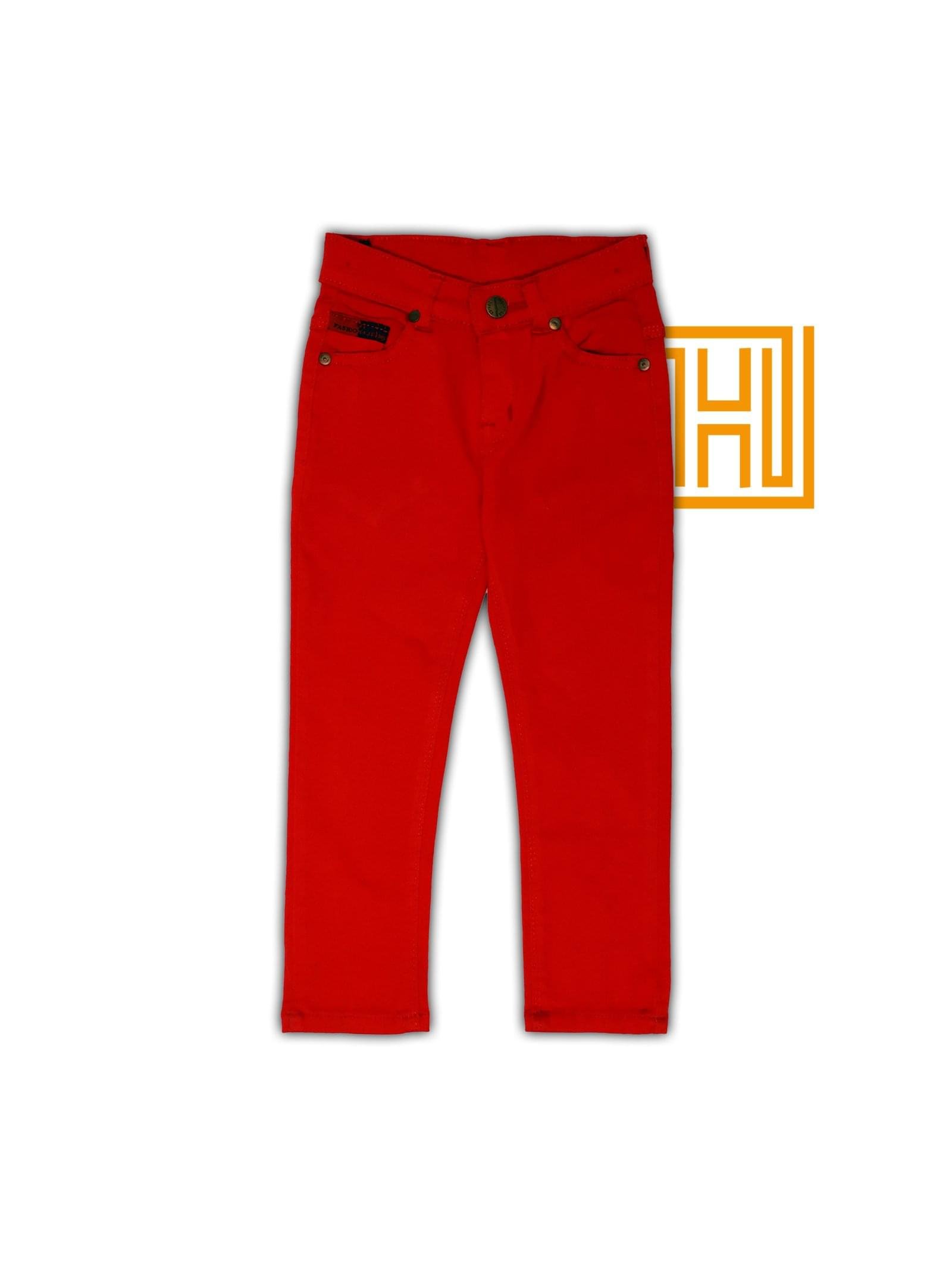 Blood Red Cotton Pant D40-Designer Series