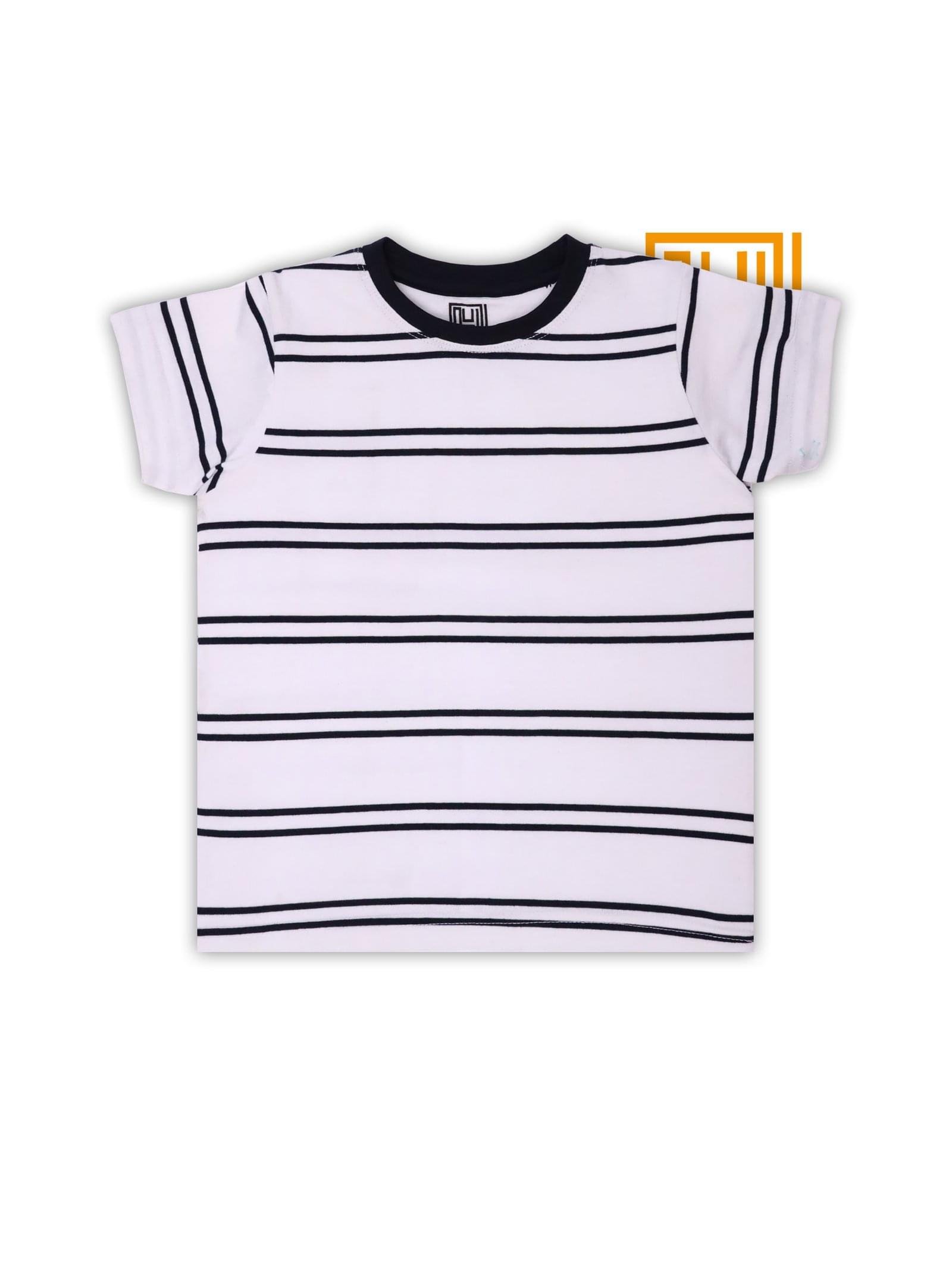 Navy White Stripes T-Shirt