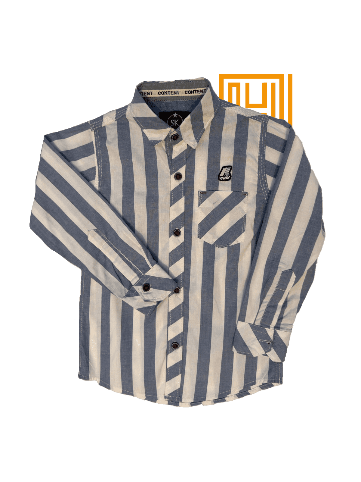 Premium Blue and white Striped Shirt